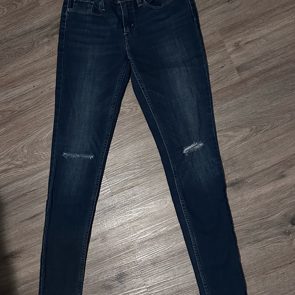 Signature by Levi Strauss Women's Dark Blue Skinny Jeans